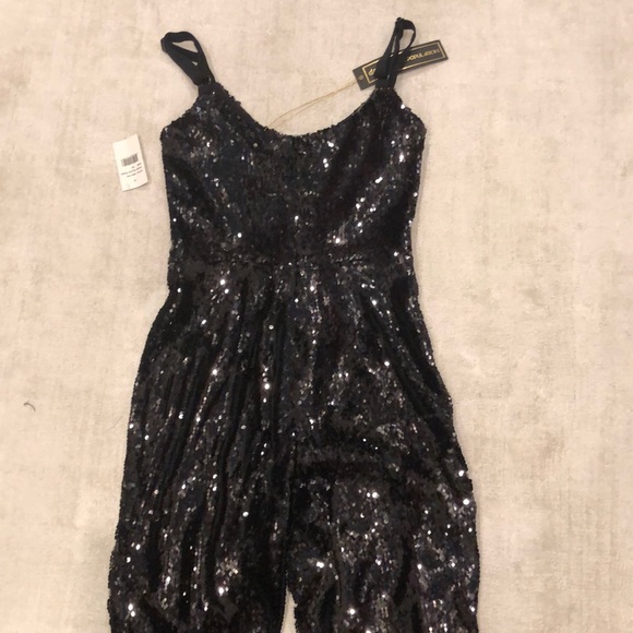 Dress the population jumpsuit Victoria sequin - Picture 4 of 15